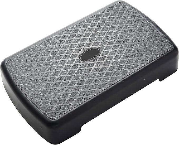 Fitvids Aerobic Step Platform Trainer with Adjustable 2-Level Risers, 400 Pound Weight Capacity – Non-Slip Exercise Stepper for Cardio, Strength, and Fitness Workouts, 18-Inch, Multiple Colors