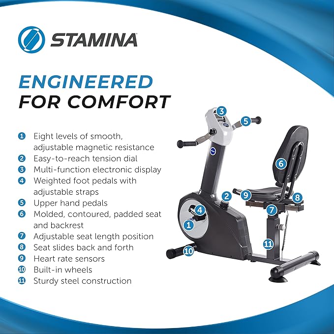 Stamina Elite Total Body Recumbent Bike