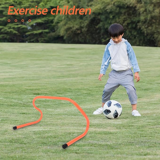 2pcs Plastic Agility Hurdles 23cm Sports Speed Training Equipment for Soccer Football Track Sprinting Practice