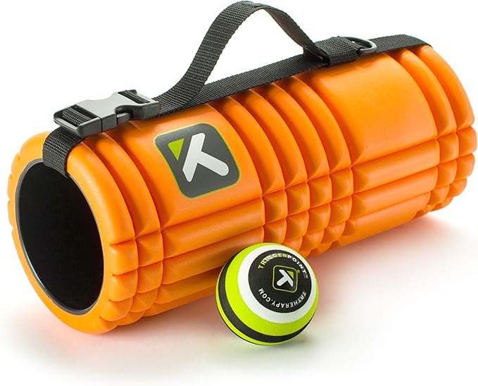 TRIGGERPOINT Performance Therapy Mobility Kit with Grid Foam Roller, MB1 Massage Ball, and Grid Strap