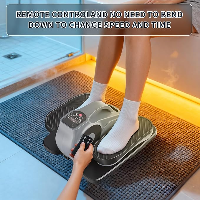 Under Desk Elliptical Machine, Electric Elliptical for Seniors with 12 Adjustable, Portable Quiet Elliptical Machine, Seated Pedal Exerciser Equipment for Home