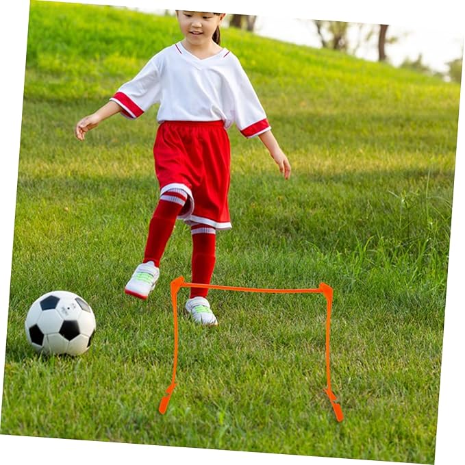 Adjustable Agility Hurdles for Soccer Training Speed Hurdles for Boys and Girls Multi-Functional Practice Equipment for Agility and Skill Development Orange