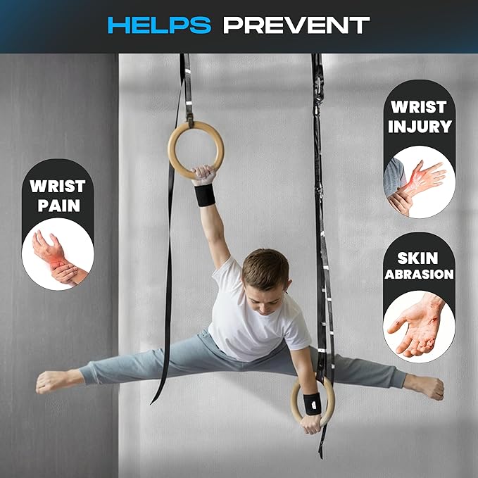 Gibson Athletic Wrist Saver Neoprene Wristband for Gymnastics | Enhanced Wrist Support & Comfort During Training & Performances - Under Grips for Sweat Absorption, Provides Wrist & Joint Support