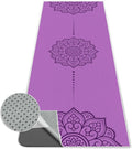 Yoga Towel, Absorbent Yoga Mat Towel for Hot Yoga Non Slip, Stylish Prints, Ideal for Workouts, Hot Yoga, Bikram, Pilates Equipment,72 x 27 in,Purple Mandala