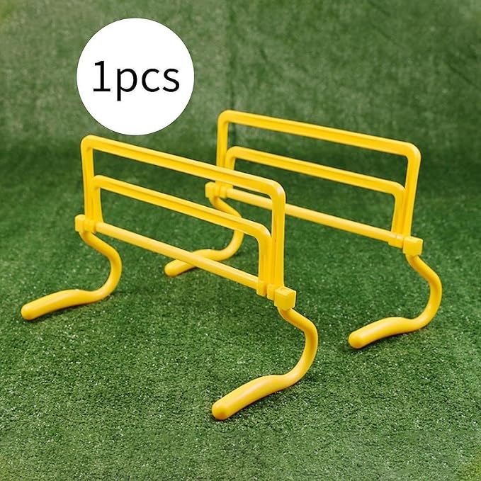 Speed Agility Hurdle Adjustable Height Improves Coordination Speed and Agility Training Equipment for Games Jumping Soccer