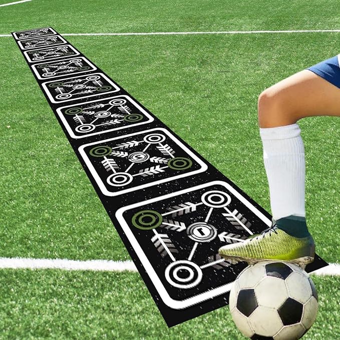 Agility Ladder Mat Pad,Footwork Practice Foldable Nonslip Speed Training Equipment for Sports,Gym,Coordination,Balance,Rhythm