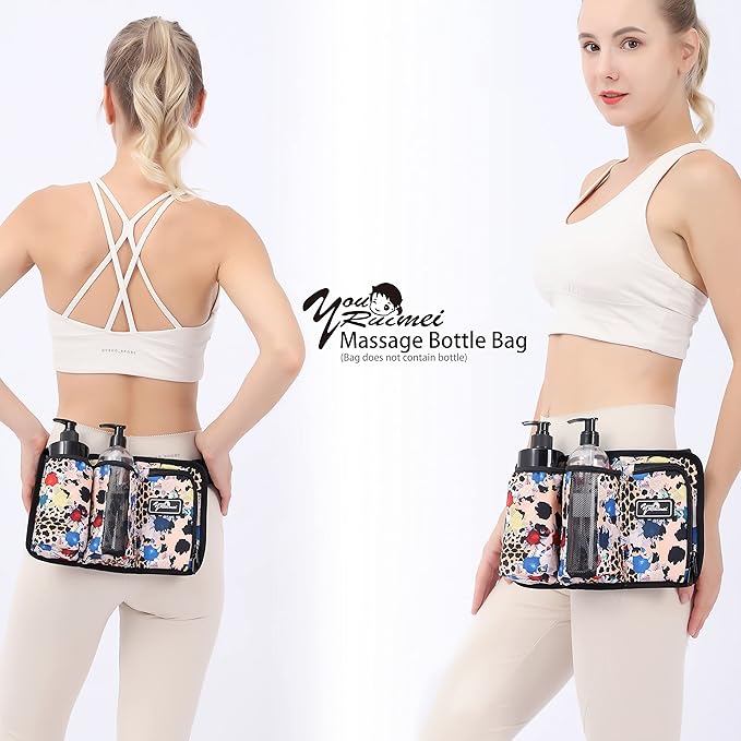 Massage Bottle Bag Massage Oil Bag Massage Therapist Holster Massage Lotion Holster Massage Oil Holster (3kdbaowen