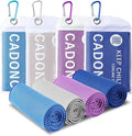 4 Pack Cooling Towel (40"x12"), Soft Breathable Chilly Towel, Ice Towel, Microfiber Towel for Yoga, Sport, Running, Workout,Gym, Camping, Fitness, Workout & More Activities(Multicolor)