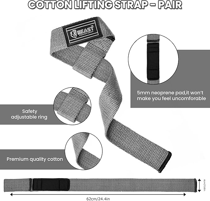 Beast Power Gear Wrist Wraps for Weightlifting 18” Premium Quality Wrist Support for Bodybuilding Heavy Duty Thumb Loop Powerlifting, Strength Training for Men and Women