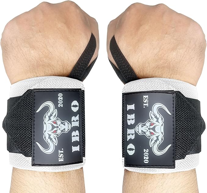 IBRO Weightlifting Wrist Wraps,18” or 24” Premium Wrist Support, Avoid Injury, Best Wrap for Powerlifting, Weightlifting, Gym Workouts, Strength Training, Cross Training for Men & Women