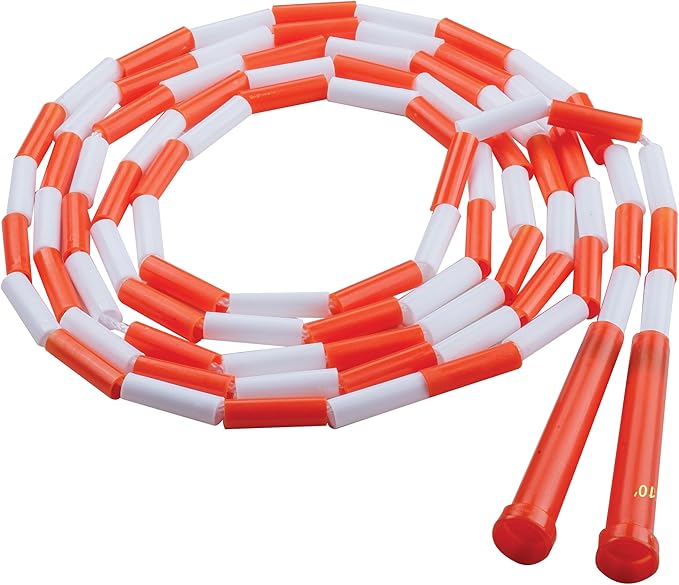 Champion Sports Plastic Segmented Jump Ropes – 7 to 16 ft Lengths – Fun, Durable Ropes for All Ages, Available in Multiple Color Options, Great for Cardiovascular Fitness & Rhythm