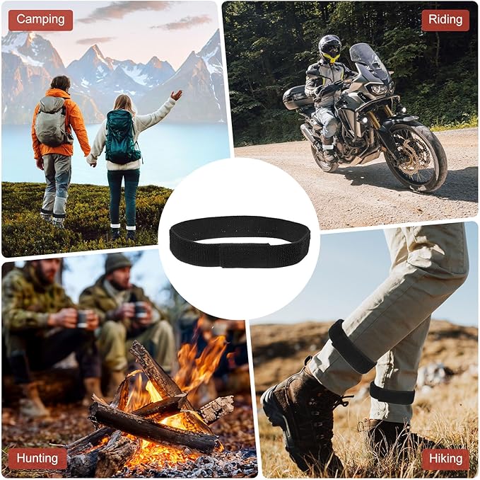 Boot Straps for Cowboy Boots - Cycling Safety Bind Pant Bands Use for Cycling & Jogging, & Camping - Adjustable Elastic Bike Ankle Leg Straps