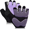 Workout Gloves for Women - Breathable Weight Lifting Gloves with Non-Slip Silicone Padding, Fingerless Gym Gloves for Cycling, Rowing, Pull Ups & Training (4 Sizes)