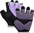 Workout Gloves for Women - Breathable Weight Lifting Gloves with Non-Slip Silicone Padding, Fingerless Gym Gloves for Cycling, Rowing, Pull Ups & Training (4 Sizes)