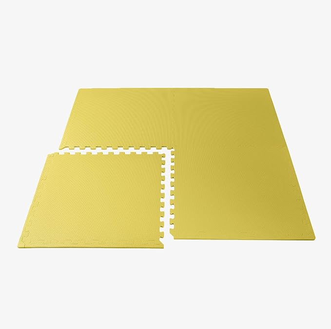 We Sell Mats 3/8" Thick Multipurpose EVA Foam Exercise Floor Mat, Interlocking Tiles, Anti-Fatigue for Home or Gym