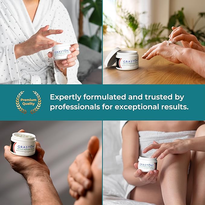 Graston Technique Vitamin E Enriched Emollient Cream - 4oz Jar, Ideal for IASTM Massage Lotion & Massage Cream, Perfect Vitamin E Cream for Massage and Physical Therapy, 6-Pack