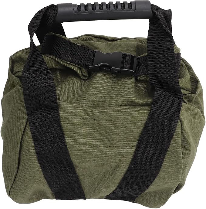 Fitness Workout Sandbag with Handles, Weightlifting Training Sandbag, Empty Exercise Power Bag for Home Gym, Durable 16oz Canvas Sandbag for Squat Press Stretch Yoga