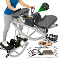 Rock Stepper Side to Side with Digital Display （𝟒-𝟖 𝑫𝑨𝒀 𝑫𝑬𝑳𝑰𝑽𝑬𝑹𝒀）Rock Stepper Side to Side Machine Rock Stepper Exercise Machine with Resistance Bands&Led Display, Low-Impact Home Workout
