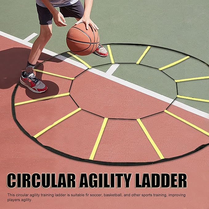 Agilitys Trainer, Circle Speed and Agilitys Ladder for High Intensity Reactive Footwork Drills and Skills, A Circular Piece of Training Equipment That Changes The Way Move