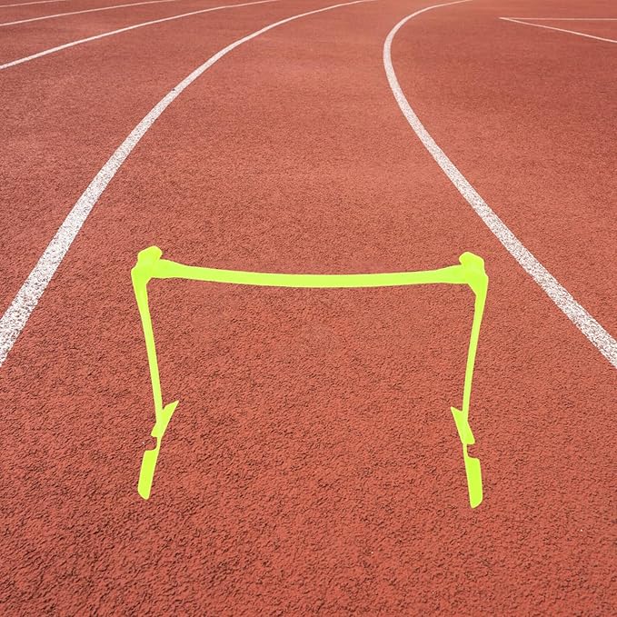 Adjustable Football Training Hurdles, Foldable Soccer Agility Speed Equipment, Multi-Height Green Hurdle for Youth Football Skill Development