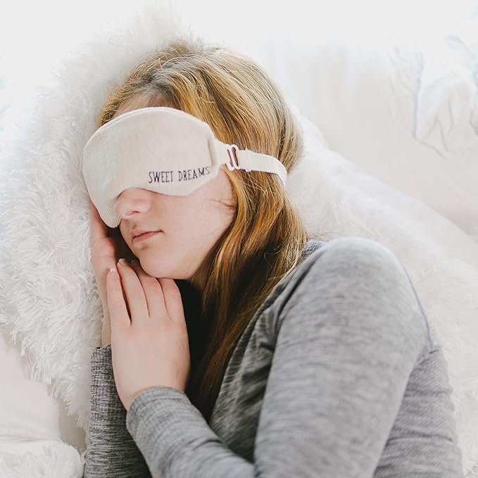 Pavilion Gift Company Women's One Size Fits Most Adjust Band Eye Pillow, Beige