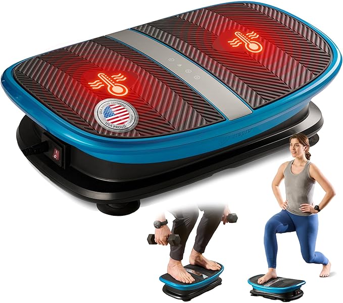 Lifepro Vibration Plate for Lymphatic Drainage – Whole Body Vibrating Platform Exercise Machine for Muscle Toning & Recovery with Remote Max Load 260 lb