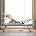 Pilates Reformer ,Foldable Pilates Reformer Machine for Home Gym, Professional Reformer Pilates Equipment , Ideal for Beginners, Supports Up to 330lbs