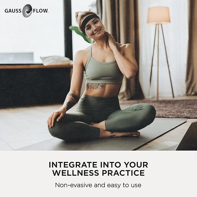 GaussFlow® Magnetic Wellness Headband – Dual 13,000 Gauss Magnets – Adjustable Elastic Band – Non-Invasive Magnetic Accessory – Made in USA