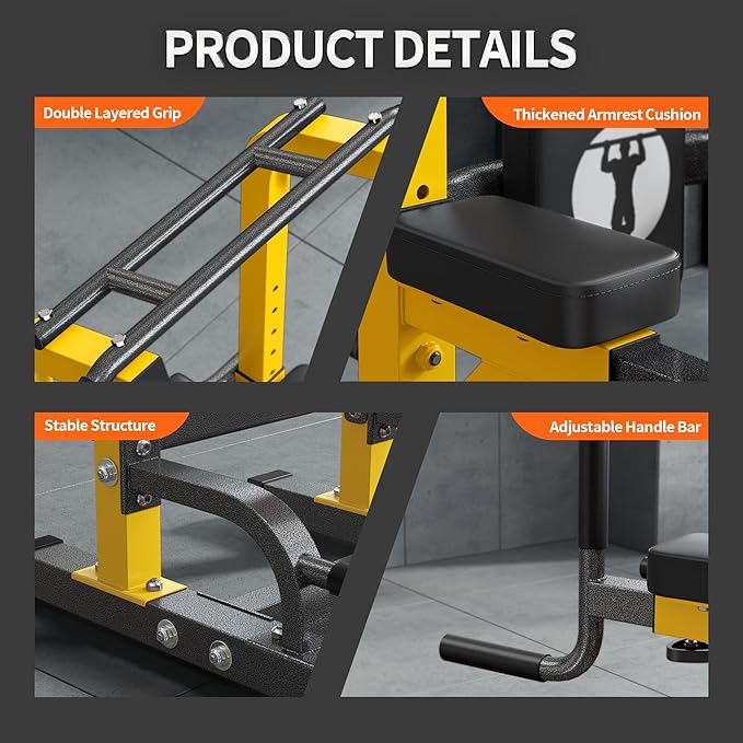 SogesPower Multi-Function Power Tower Pull Up Bar Station Pull Up Dip Station for Home Gym, 10-Level Adjustable Height Pull Up Bar Stand Dip Bar Strength Training Workout Equipment