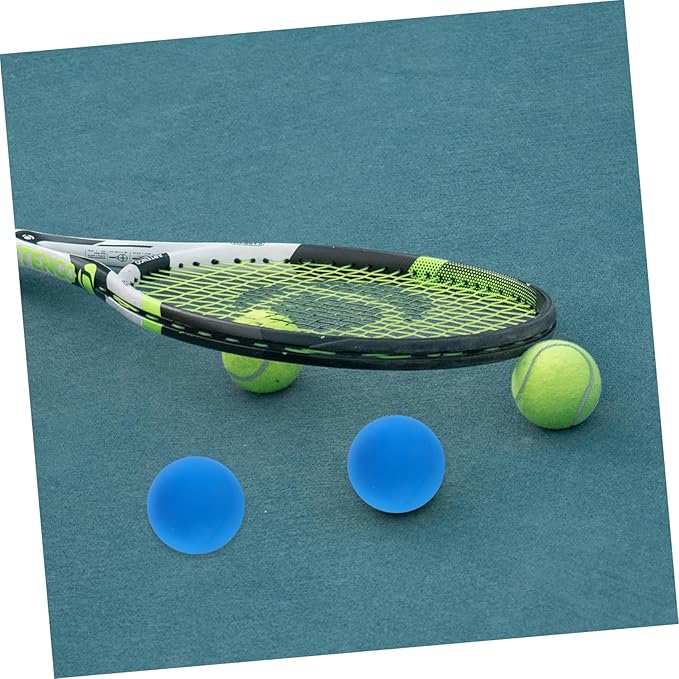 POPETPOP Bouncy Balls for Rubber Squash Training Balls for Reaction Improvement Coordination Practice Party