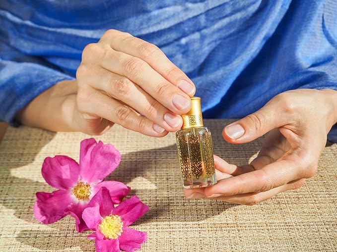 Spanish Sandalwood 12 mL, a Handcrafted Perfume Oil for Women and Men in Attar Style. Aromatherapy Grade Parfum and Body Massage Oil (Sandalo) – Alcohol Free, Long Lasting Oil, Compliment Magnet