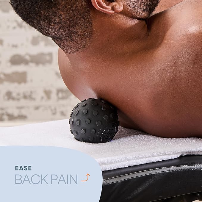 LifePro 4-Speed Vibrating Massage Ball Roller- Revolutionary Lacrosse Ball Deep Tissue Trigger Point Therapy - Massage Ball for Plantar Fasciitis, Yoga Therapy, Mobility, Myofascial Release Ball