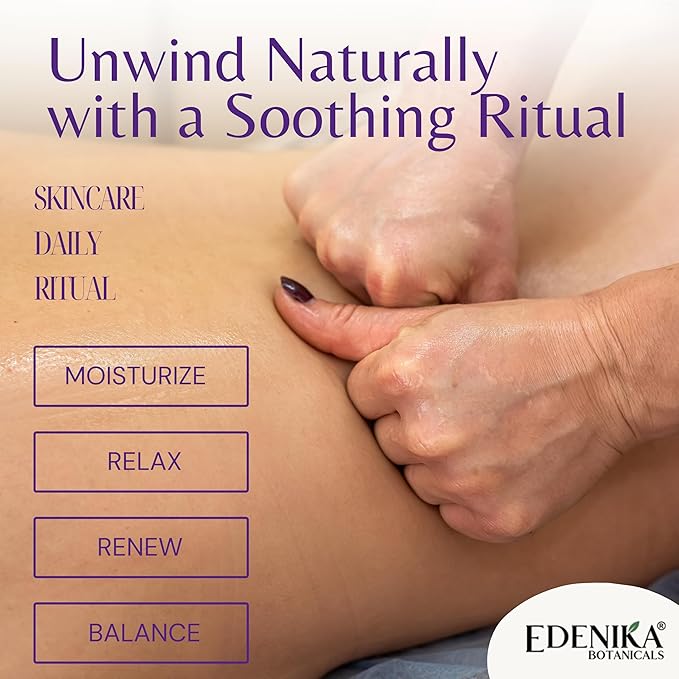 Lavender Massage Oil for Skin, Luxury Aromatherapy & Romantic Massage Oil for Date Night, Relaxing & Hydrating Skin, 2-Pack