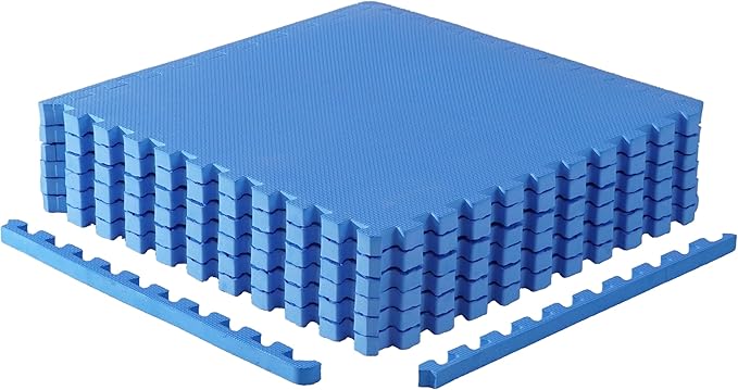 CAP Puzzle Exercise Mats | 1” Thick EVA Interlocking Foam Tiles for Home Gym Flooring | Multiple Options