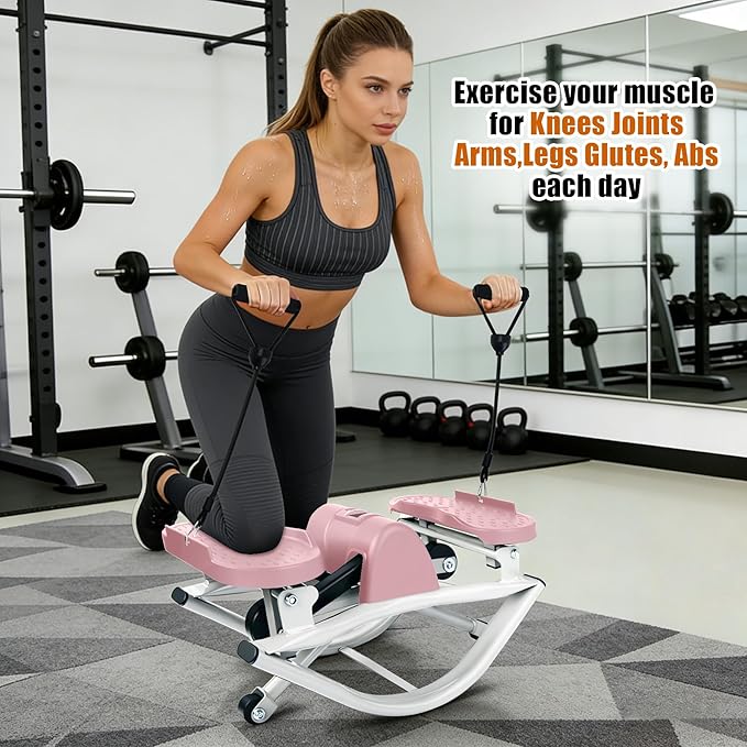 Rock Stepper Side to Side,Rock Stepper,Rock Stepper Machine for Exercise at Home- with Digital Display,Fitness Stepper for Arms,Legs & Glutes,Rock Stepper for Home,Apartment and Office