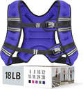 Weighted Vest for Women & Men with Reflective Stripe and Adjustable Buckle, Comfortable & Durable Rucking Vest for Walking, Running & Strength Training