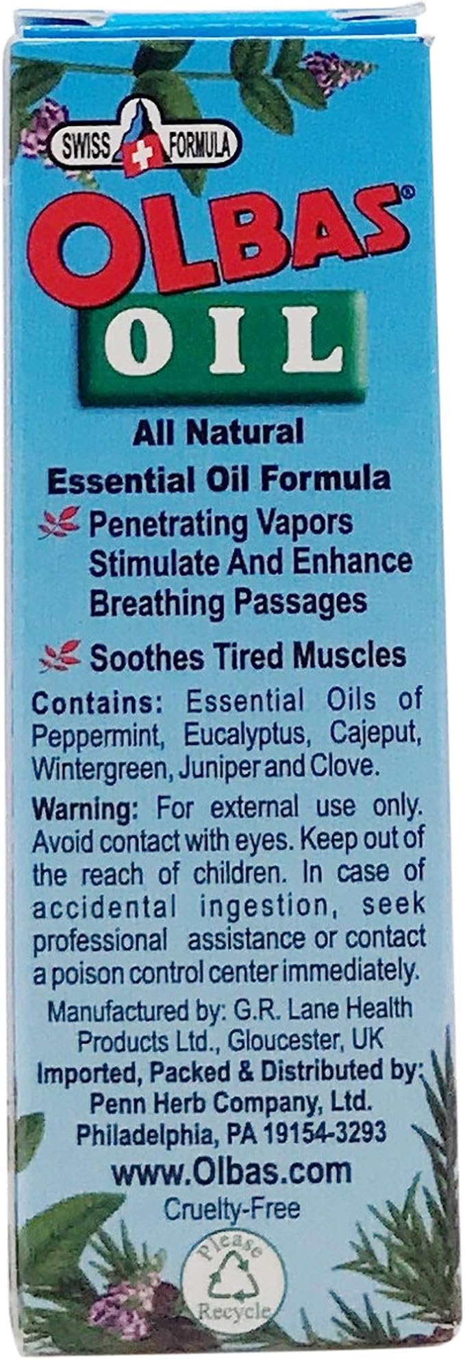 Olbas Cold Medication Oil, 0.32 Fluid Ounce