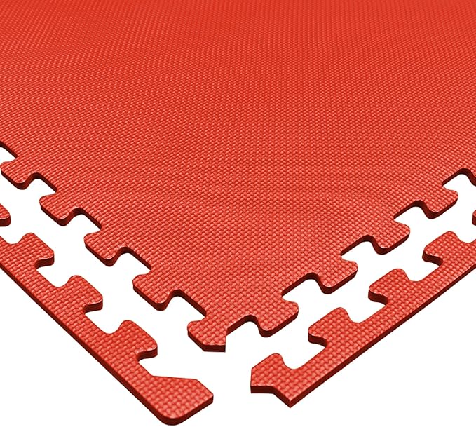 We Sell Mats 3/8" Thick Multipurpose EVA Foam Exercise Floor Mat, Interlocking Tiles, Anti-Fatigue for Home or Gym