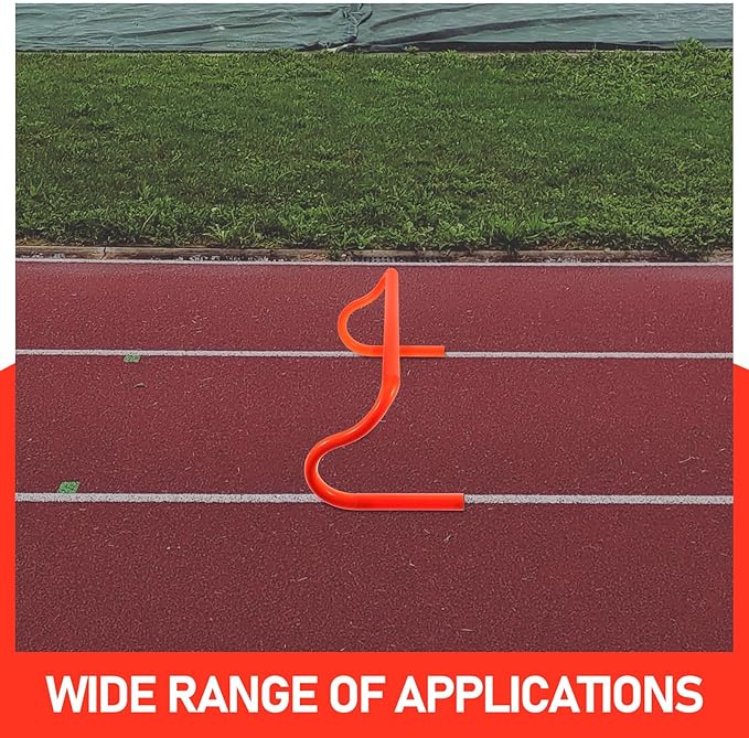 Detachable PVC Hurdle Orange Lightweight Agility Training Rack for Football Speed Strength Outdoor Exercise
