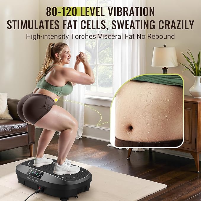FLYBIRD Vibration Plate Exercise Machine & Stair Stepper for Exercise