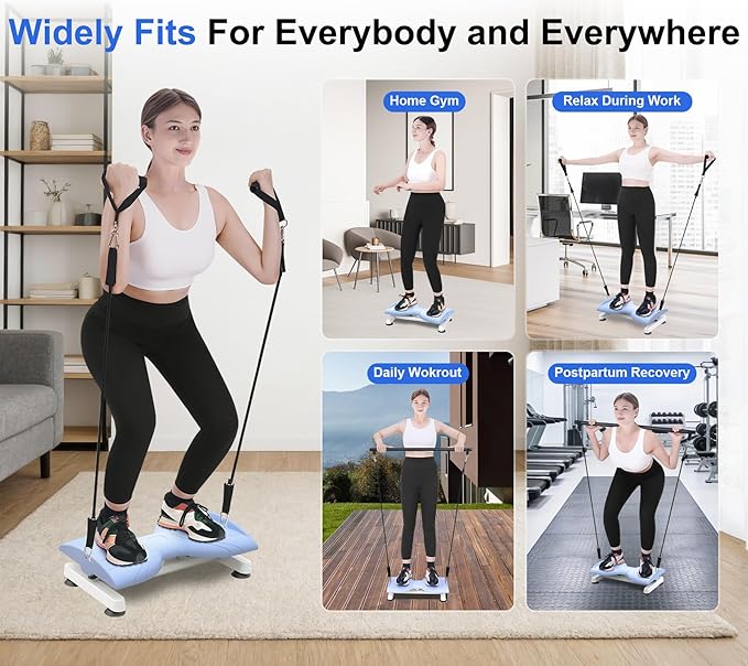 KESHWELL Waist Twisting Machine,Ab Twist Board For Weight Loss&Waist Slim,Ab Machine with Pilates Bar,Noiseless Waist Trainer For Women & Men, 330 Lbs Capacity At Home Workout Equipment.
