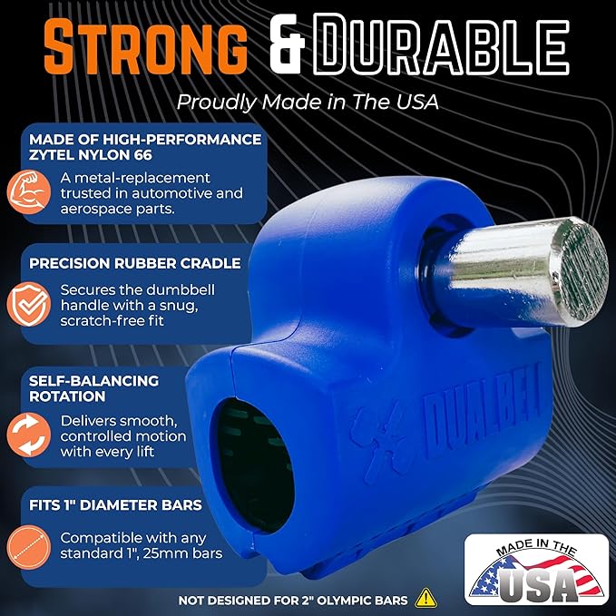 Dumbbell Barbell Converter - Dumbbell Converter Home Gym Equipment, for 1" Standard Bars, Up to 250lb Capacity Barbell Adapters- Versatile Weight Lifting Set, Suitable for Men and Women