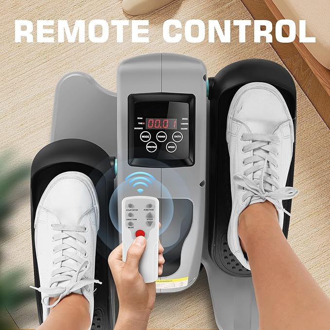 ANCHEER Under Desk Elliptical Machine, Electric Seated Pedal Exerciser, Mini Elliptical Machines, LCD Display Monitor, Portable Quiet Elliptical Machine, Leg Exerciser for Home
