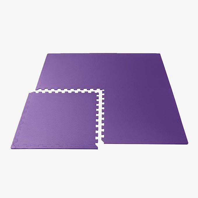 We Sell Mats 3/8" Thick Multipurpose EVA Foam Exercise Floor Mat, Interlocking Tiles, Anti-Fatigue for Home or Gym