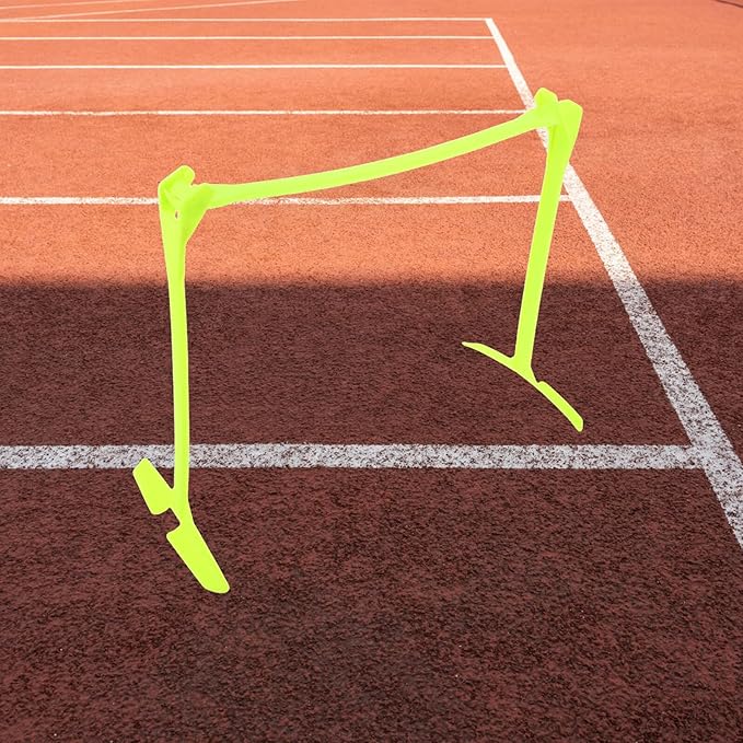 Uonlytech Adjustable Foldable Soccer Training Hurdle Green, Agility Speed Training Equipment for Athlete Soccer Practice, 3-Level Height Speed Agility Hurdles for Football Drills