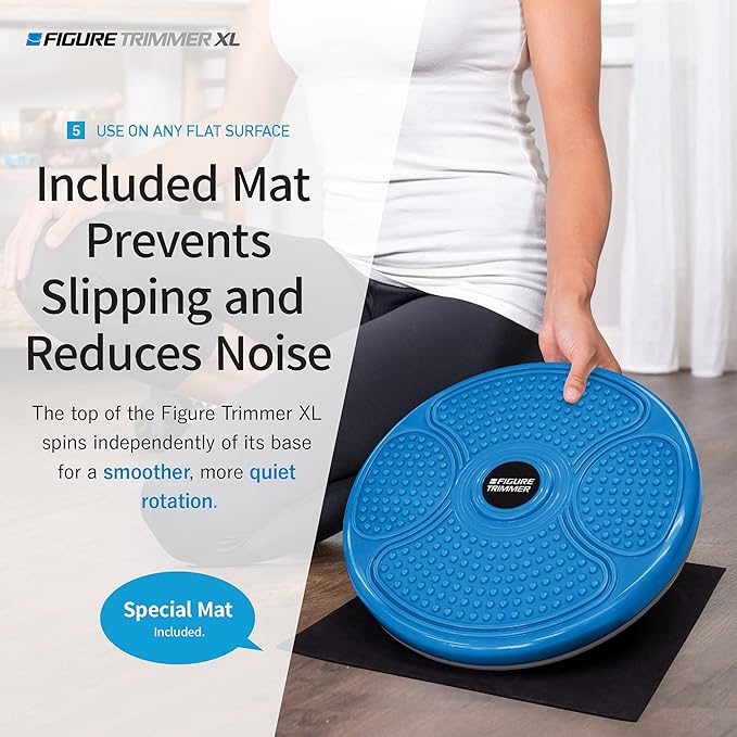 Daiwa Felicity Figure Trimmer Ab Twister Board - Waist Twister Machine for Core & Abs Exercise - Waist Twisting Fitness Tool, Dizzy Disc Twist Board for Slimming Workout & Reflexology