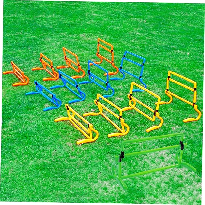 Removable Agility Hurdles for Soccer Training Detachable Exercise Barriers for Use for Football Drills and Speed Training Green Color