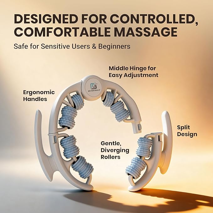 Anti Cellulite Roller & Lymphatic Drainage Massager | Fascia Blaster for Contoured & Smoother Skin | Tool for Sore Arms, Legs, Stomach & Buttocks by M3 – Multicolor