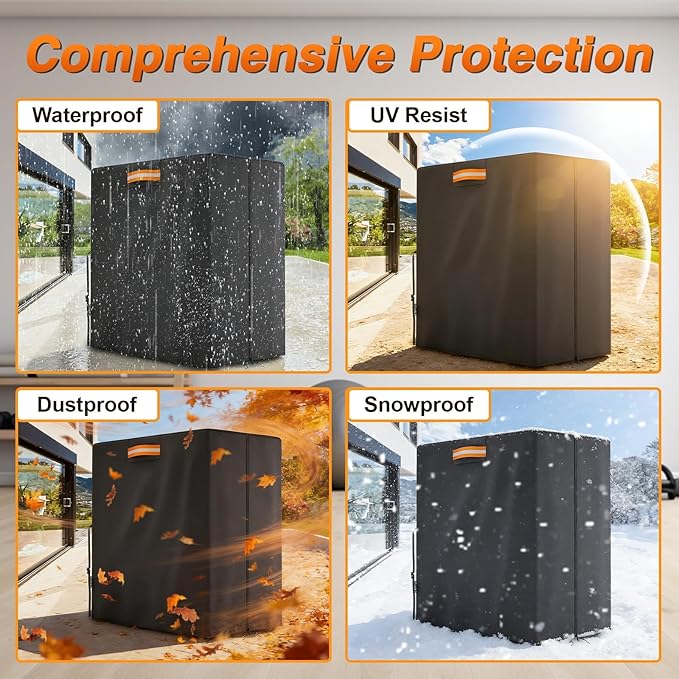 Protective Cover for Home Gym Set, Gym Rack Cover with Zipper Waterproof Dustproof UV Protection for Gym Station/Home Exercise Equipment Set Indoor or Outdoor 41.3" x 68.9" x 72.8"