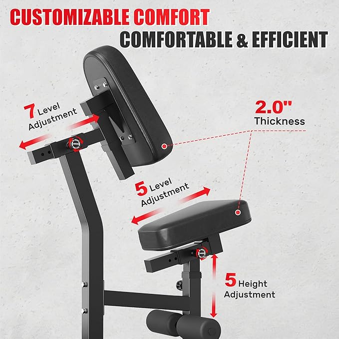 RM01 Seated Row Machine, Back Exercising Equipment Plate Loaded, Chest Supported T-bar Row Machine with Independent Arms, Back Machine Home Gym for 400LBS Capacity Gym Equipment